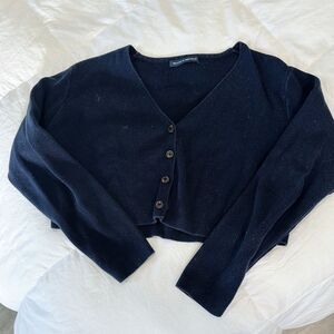 Brandy Melville Midnight Blue Cropped Sweater